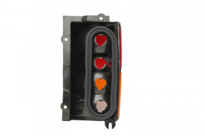Stop tripla lampa spate stanga potrivit JEEP CHEROKEE OFF-ROAD 1984-2001 - (Semnalizator portocaliu, culoare sticla: rosu)