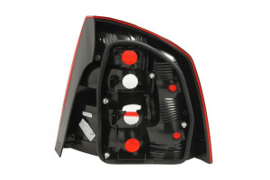 Stop tripla lampa spate stanga potrivit SKODA OCTAVIA LIFTBACK 2008-2013 - (Semnalizator alb, culoare sticla: rosu) - Img 2