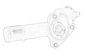 Termostat lichid racire (89°C) potrivit RENAULT CLIO II, CLIO III, ESPACE IV, GRAND SCENIC II, KANGOO, LAGUNA I, LAGUNA II, LAGUNA III, MASTER II, MEGANE II, MODUS, SCENIC II 1.5D-2.5D 10.97- - Img 1