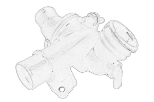 Termostat lichid racire (95°C, in carcasa) potrivit MERCEDES C (C204), C (C205), C T-MODEL (S204), C T-MODEL (S205), C (W204), C (W205), CLS (C218) 1.8/2.2D/2.2DH 06.06- - Img 1