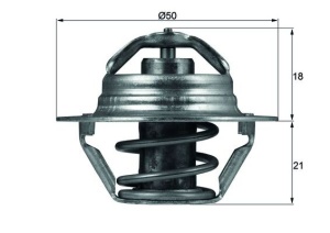 Termostat sistem racire (89°C) potrivit DACIA DUSTER, DUSTER/SUV, LOGAN, LOGAN EXPRESS, LOGAN II, LOGAN MCV, SANDERO, SOLENZA, SUPERNOVA; LADA LARGUS; NISSAN KUBISTAR, MICRA III 1.0-3.0D 06.95- - Img 1