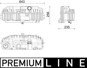 Vas expansiune lichid racire (cu conector) potrivit MERCEDES ACTROS MP4 / MP5, AROCS 07.11- - Img 4