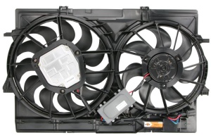 Ventilator radiator (cu carcasa) potrivit AUDI A4 ALLROAD B8, A4 B8, A5, Q5 2.7D-4.2 06.07-05.17 - Img 2