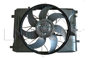 Ventilator radiator (cu carcasa) potrivit MERCEDES A (W176), B SPORTS TOURER (W246, W242), CLA (C117), CLA SHOOTING BRAKE (X117), GLA (X156), SLC (R172), SLK (R172) 1.5D-2.2D 02.11- - Img 1