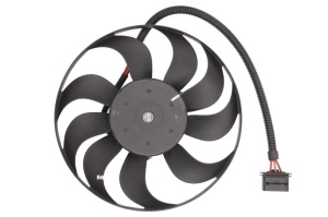Ventilator radiator Dreapta potrivit AUDI A3, TT; SEAT LEON, TOLEDO II; VW BORA, BORA I, GOLF IV, GOLF V 1.8-3.2 12.96-02.09 - Img 1