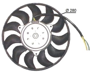 Ventilator radiator Dreapta potrivit AUDI A4 B6, A4 B7 1.9D/2.0/2.5D 11.00-05.06 - Img 3