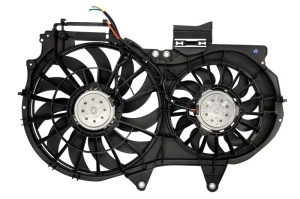 Ventilator radiator Stanga (cu carcasa, dublu) potrivit AUDI A4 B6, A4 B7, A6 C5; SEAT EXEO, EXEO ST 1.6-2.7 11.00-05.13 - Img 2