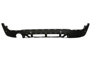 Acoperire bara Spate potrivit MINI COUNTRYMAN F60 10.16-06 - (cu gaura pentru o singura conducta de evacuare, cu gauri pentru senzorii de parcare; negru, cu taietura pentru toba d...)