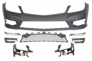 Bara fata AMG/SPORT, cu grile, cu locas lumini zi, cu locas senzorii parcare, grunduit potrivit MERCEDES C C204, C T-MODEL S204, C W204 2011-2013