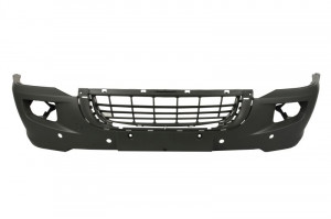 Bara fata cu grilaj, cu locas proiector, gri inchis potrivit VW CRAFTER 30-35, CRAFTER 30-50 2006-2011