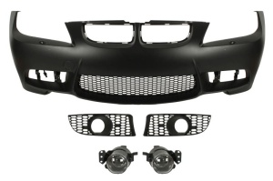 Bara fata, pachet M, cu grilas, cu locas lampa ceata, cu locas spalator farurilor, grund potrivit BMW 3 E90, E91 2004-2008