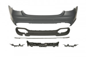Bara Spate, AMG, cu intarire; cu paranteze montaj; cu valabilitate, cu gauri senzorii parcare, cu suport gauri, grunduit potrivit MERCEDES E T-MODEL S212 Sedan 02.13-05