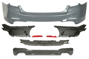 Bara Spate, pachet M, număr locas senzori parcare 6, grunduit potrivit BMW 5 G30, F90, 5 G31 Sedan dupa 2017