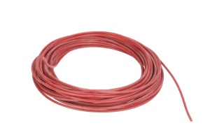 Cablu reparatie (culoare: Rosu, Cupru / silicon, sectiune transversala: 0,75mm, lungime: 10m) - Img 1