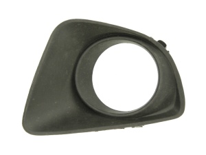 Capac bara fata Stanga cu locas lampa ceata, plastic, negru potrivit MAZDA 2 2007-2015 2007-2010