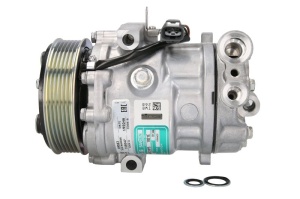 Compresor climatizare potrivit ALFA ROMEO MITO; FIAT DOBLO, DOBLO CARGO, FIORINO, FIORINO/MINIVAN, GRANDE PUNTO, LINEA, PUNTO, PUNTO EVO, PUNTO EVO/HATCHBACK 1.3D/1.4/1.4CNG 10.05- - Img 1