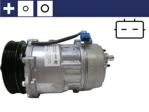 Compresor climatizare potrivit VW LT 28-35 II, LT 28-46 II, TRANSPORTER T4 2.4D-2.8D 09.90-07.06 - Img 1