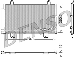 Condensator climatizare (cu uscator) potrivit LEXUS GS 3.0/4.3 04.05-11.11 - Img 3