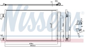 Condensator climatizare (cu uscator) potrivit MERCEDES CITAN TOURER (W420), CITAN/MINIVAN (W420), T (MPV); NISSAN QASHQAI II; RENAULT ESPACE V, GRAND KANGOO III, GRAND SCENIC IV, KADJAR, KANGOO III 1.3-2.0D 11.13- - Img 3