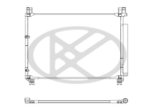 Condensator climatizare (cu uscator) potrivit TOYOTA HIGHLANDER / KLUGER 2.7 09.16-11.19 - Img 3