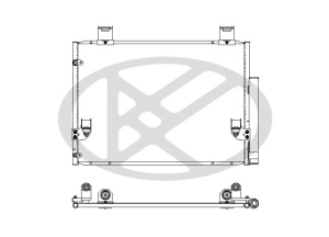 Condensator climatizare (cu uscator) potrivit TOYOTA HILUX VII 2.5D/3.0D 11.04- - Img 3