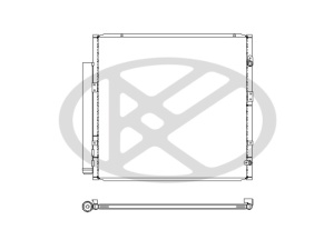 Condensator climatizare (cu uscator) potrivit TOYOTA LAND CRUISER PRADO 4.0 12.02-12.10 - Img 3
