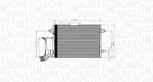 Condensator climatizare potrivit AUDI A4 B5; VW PASSAT B5 1.6-2.8 11.94-09.01 - Img 2