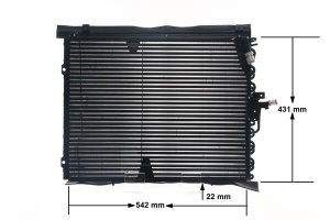 Condensator climatizare potrivit MERCEDES 124 (C124), 124 T-MODEL (S124), 124 (W124) 2.0-3.0 12.84-08.93 - Img 1