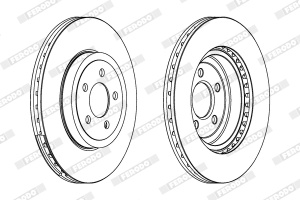 Disc frana Fata Dreapta/Stanga potrivit CHRYSLER 300C; DODGE CHALLENGER, CHALLENGER SE, CHARGER, MAGNUM, MAGNUM II; LANCIA THEMA 2.7-6.4 09.04- - Img 4
