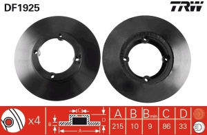 Disc frana Fata Dreapta/Stanga potrivit DAEWOO TICO; SUZUKI ALTO I, ALTO II, ALTO III, ALTO IV, CARRY, SUPER CARRY, SWIFT I 0.8/1.0/1.3 11.80-12.00 - Img 3
