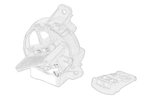 Dulie far (pentru becuri H7) potrivit VW CRAFTER 30-35, CRAFTER 30-50, GOLF VII, SCIROCCO III, SHARAN, TIGUAN, TOURAN 1.0-Electric 05.08- - Img 2