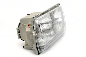 Far Dreapta (2*H3/H3/H4, pneumatic, fara motoras, culoare insertie: cromat, culoare semnalizator: transparent) potrivit MERCEDES 123 (C123), 123 T-MODEL (S123), 123 (W123) - Img 2