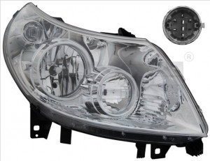 Far Dreapta (H1/H7, electric, cu motor) potrivit CITROEN JUMPER I, JUMPER II; FIAT DUCATO; PEUGEOT BOXER - Img 3