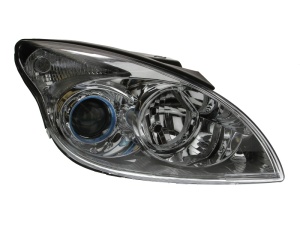 Far Dreapta (H1/H7, electric, fara motoras, culoare insert: cromat, culoare semnalizator: transparent) potrivit HYUNDAI I30; INFINITI I30 - Img 1
