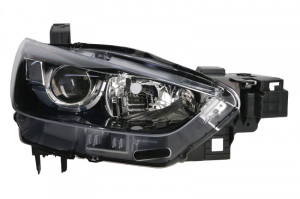 Far Dreapta (H11/H15/W5W, electric, fara motoras, culoare insertie: cromat) potrivit MAZDA CX-3