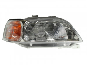 Far Dreapta (H4, electric, fara motoras, culoare insertie: cromat, culoare semnalizator: transparent) potrivit HONDA CIVIC VI -01.01 - Img 1