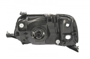 Far Dreapta (H4, electric, fara motoras, culoare insertie: cromat, culoare semnalizator: transparent) potrivit HONDA CR-V I - Img 2