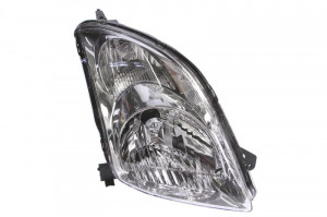 Far Dreapta (H4, manual, fara motoras, culoare insertie: cromat, culoare semnalizator: transparent) potrivit SUZUKI SWIFT III