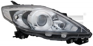 Far Dreapta (H7/HB3, electric, cu motor, culoare insertie: negru) potrivit MAZDA 5 - Img 3