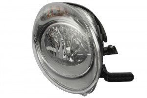 Far Dreapta (halogen, H7/PY21W, bec, culoare insertie: cromat, culoare semnalizator: portocaliu) potrivit FIAT 500L - Img 1