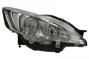 Far Dreapta (halogen, H7/W5W, electric, cu motor, culoare insertie: cromat) potrivit PEUGEOT 508 I - Img 1