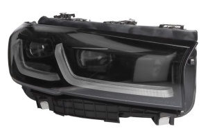 Far Dreapta (LED, electric, cu motor, culoare insert: negru) potrivit BMW 5 G30, G31, G38, F90 2017-2023