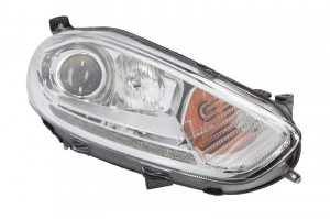 Far dreapta potrivit FORD FIESTA 2013-2017 - (H1/H7/LED, reglaj electric cu motoras, cu lumini de zi)