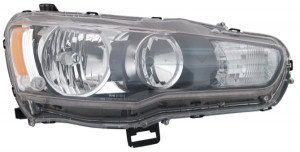Far dreapta potrivit MITSUBISHI LANCER VIII - (HB3/HB4, electric, fundal negru)