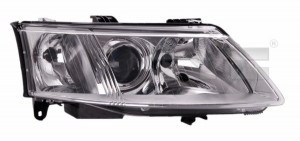Far dreapta potrivit SAAB 9-3 - (H7, reglaj electric, cu motoras, fundal cromat)