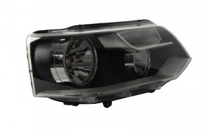 Far dreapta potrivit VW MULTIVAN V, TRANSPORTER V - (H15/H7, reglaj electric, cu motoras, fundal negru)