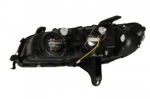 Far Dreapta (xenon, D2S/H7, electric, fara motoras, culoare insertie: cromat, culoare semnalizator: alb) potrivit OPEL OMEGA B - Img 2