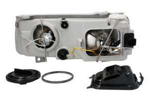 Far fata Dreapta (2*H1, electric, fara motoras, culoare insert: cromat) potrivit VW PASSAT B3/B4 - Img 2