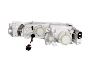 Far fata Dreapta (2*H1/W5W, fara motoras, culoare insert: cromat, culoare semnalizator: transparent) potrivit MAZDA 626 III, 626 IV - Img 2