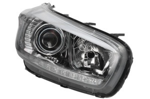 Far fata Dreapta (3*H7/LED/PY21W, electric, cu motor, Lumina zi, culoare insert: negru) potrivit KIA CEE'D 2012-2012